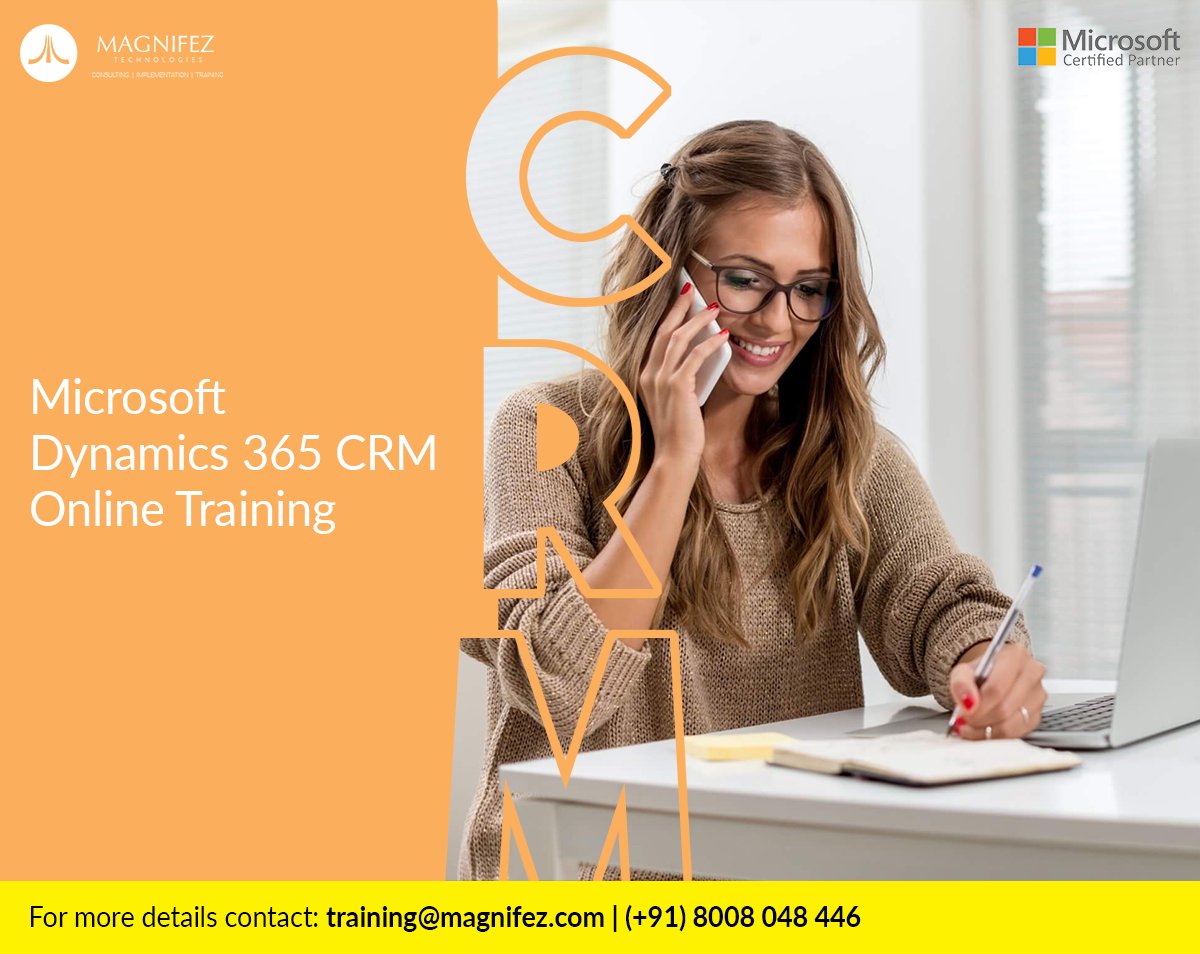 MagnifezTech's tweet image. Online Training on #MicrosoftDynamcCRM 🎓

Visit: bit.ly/2rjya5k
Our trainer: linkedin.com/in/firozct/
YouTube Channel: bit.ly/2MOemBm
Email : training@magnifez.com
WhatsApp: (+91) 8008 048 446

#Onlineclasses #Videocourses #msdynCRM #MSdynamics