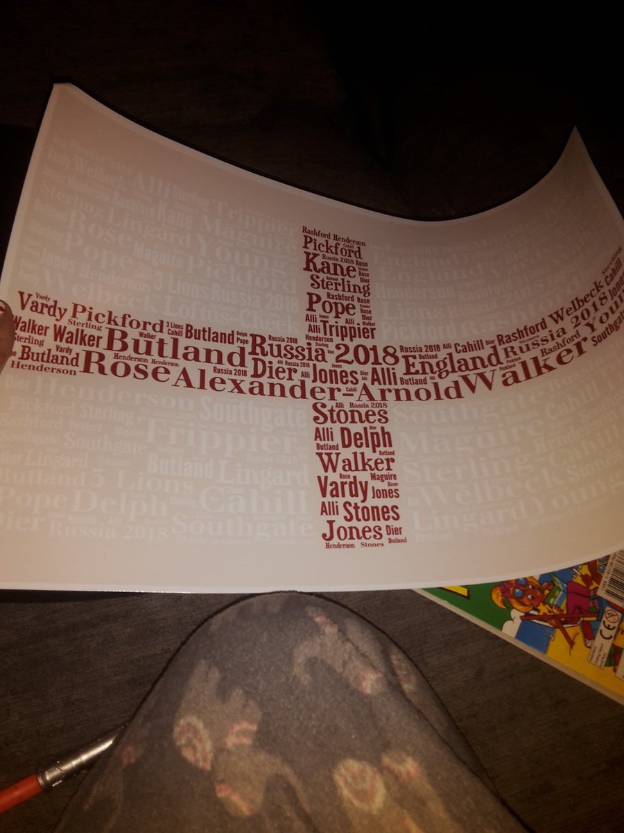 AGT79's tweet image. Tag an England fan...

As promised, I’ll give away an England print on every 🏴󠁧󠁢󠁥󠁮󠁧󠁿 Match Day at the World Cup
**2 Prints Today**
To enter;
- RT this
- Follow me
Nice One 👌
#EnglandvsSweden #England #ENGSWE