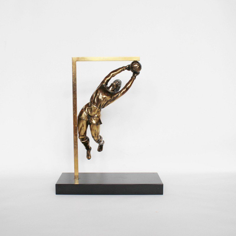 LAPADAorg's tweet image. Let's go England!! Hoping our keeper makes saves today like this gilt spelter goalkeeper statue, c. 1950, from LAPADA member @JeroenMarkies lapada.org #worldup #threelions #antiques #football