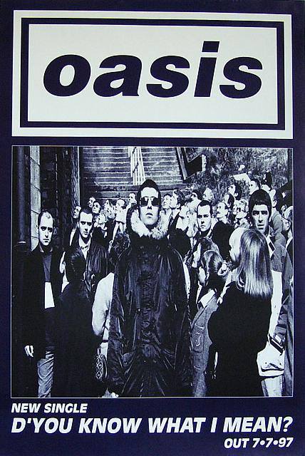 Latest Oasis News Oasis At The Top Of The Pops Studio In July 1997 Before The Band Performed D You Know What I Mean