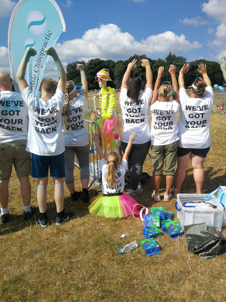 We are ready to splatter passing runners at the colour run.