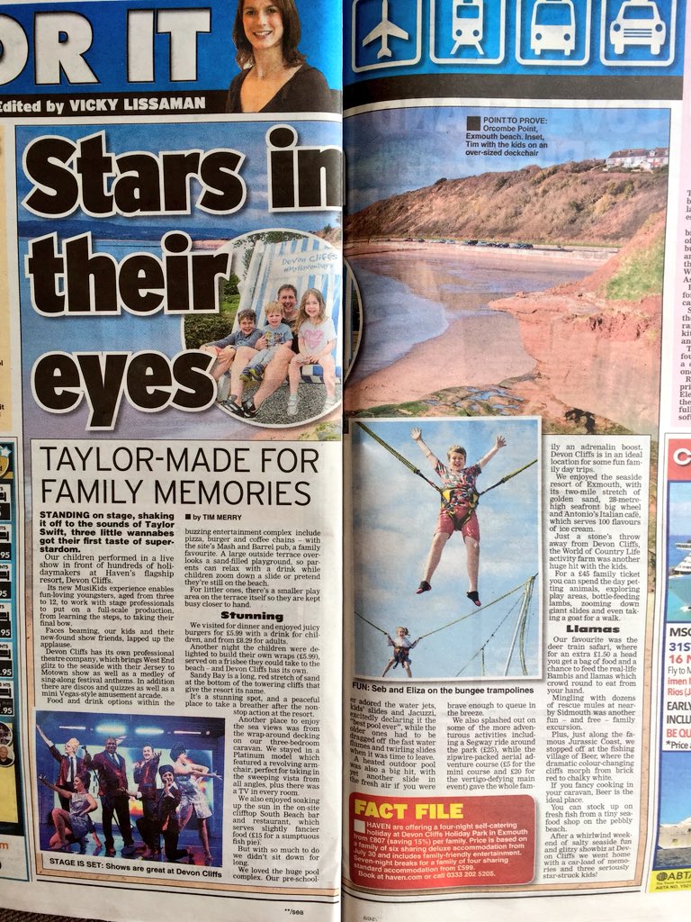 JohnnySB_PR's tweet photo. Make sure you check out today’s @dailystaruk travel pages for a great @haven write up 🏖🎤🎉 #travel #staycation https://t.co/FhE1LFVoYS