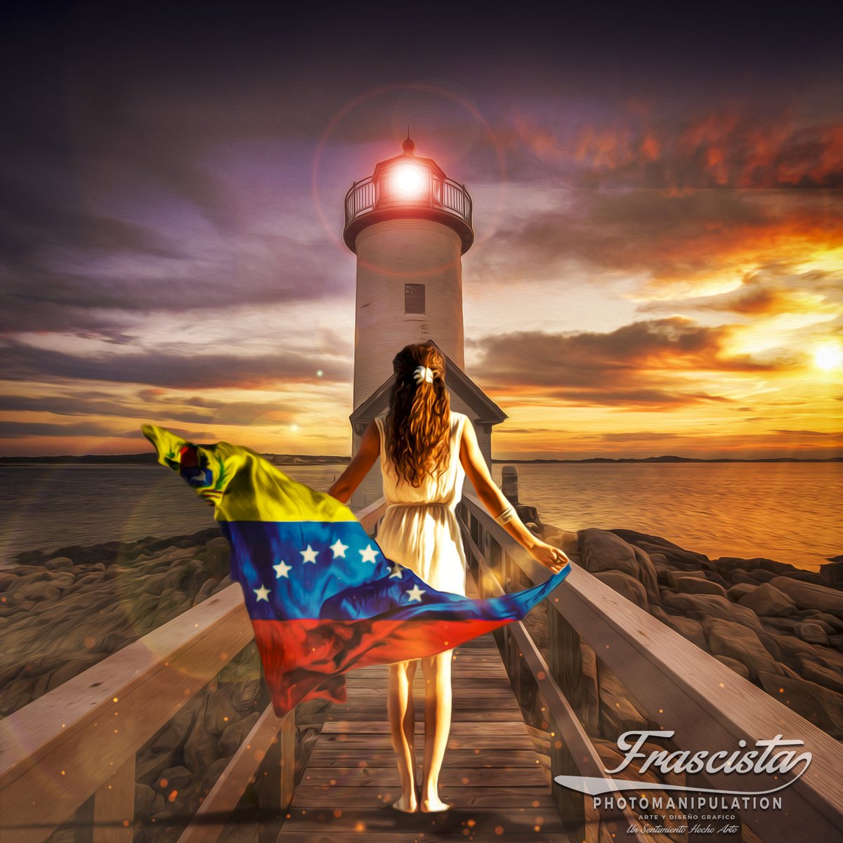 Sigamos ese faro de libertad donde el pueblo venezolano converge y son una sola voz! 
#Venezuela #Arte #AdobePhotoshop #Politica #Resistencia #SosVenezuela