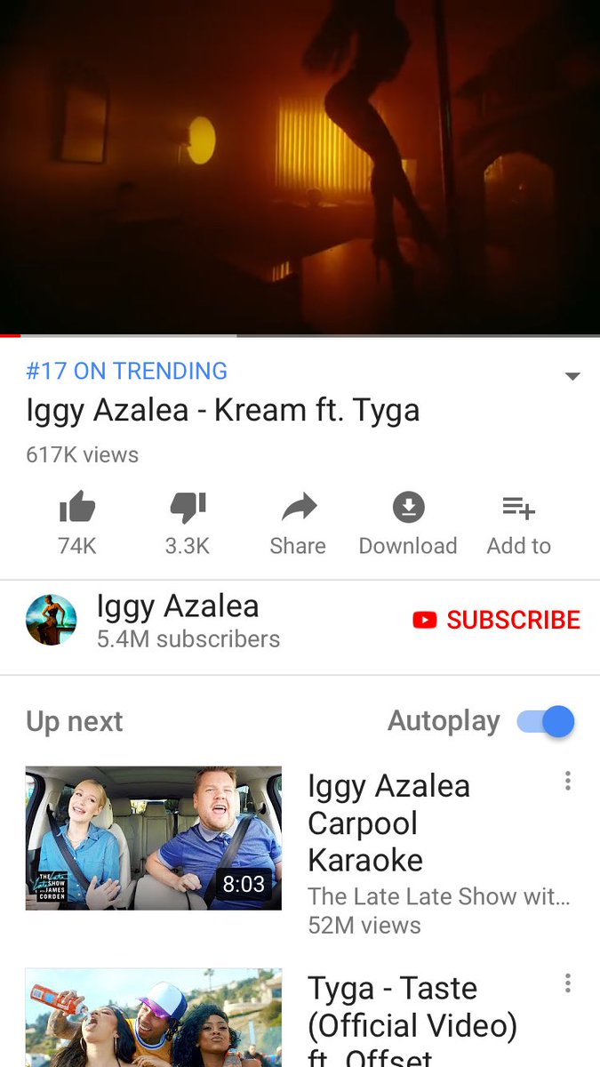thethnksiget's tweet photo. #KreamMusicVideo is;
#17 ON TRENDING in π¦πΊ Australia
AND;
#37 ON TRENDING in π³πΏ New Zealand
#iggy #iggyazalea #tyga @Tyga @IGGYAZALEA #kreamvideo #kream #kreambyiggyfttyga #kreambyiggyfttyga #KreamOutNow #BuyKreamOniTunes https://t.co/MtS5uDoXFr
