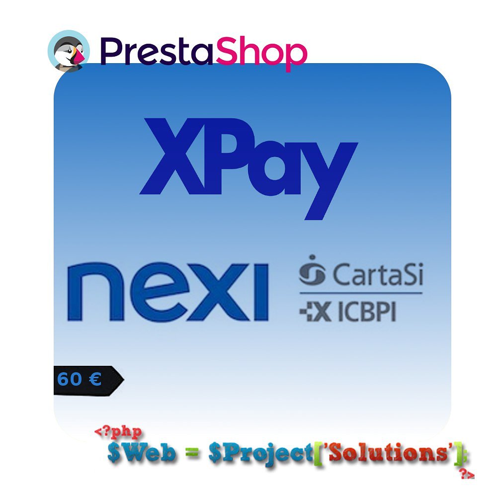 webprojectsol's tweet image. 📣📣
Modulo di Pagamento #xpay di #nexi per #Prestashop
.
.
.

X-Pay è il Pos Virtuale di Nexi. Permette di integrare gli e-commerce con X-Pay e quindi ricevere pagamenti.
💳💶💵
👉👉 #webprojectsolutions
💻🖥 webprojectsol.com