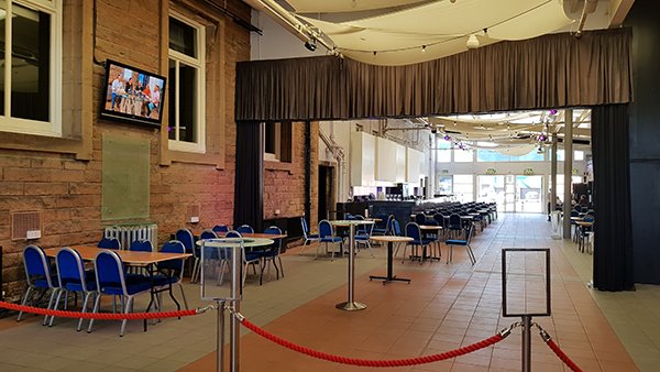 Day 3 at <a href="/SRAF/">ScottishRealAleFest</a> and we've got plenty of beer to sell on this beautiful day.  We've extended the area available for watching the football on the concourse.  Additional television screens will show Saturday's quarter-finals.  Come and join us! #CAMRA-official #realale #Edinbrugh