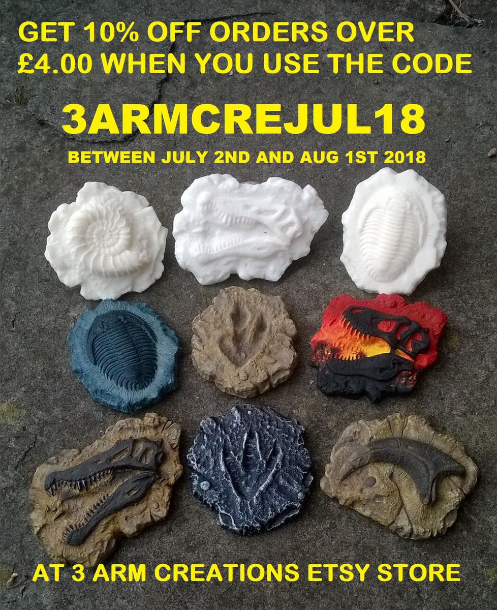 MikeTharme's tweet photo. #saturdaymorning #ukgifthour #Handmade #diy #fossil #dinosaur #magnets are available at https://t.co/SMNeOzUTgH β¦ use 3ARMCREJUL18 to get 10% off!
#kids #craftshout #JurassicPark #fans #etsymadelocaluk #sale #retweet #dinocraft #crafturday #craftbuzz #ukgifthour #ukweekendhour https://t.co/XZCzIDCLyS