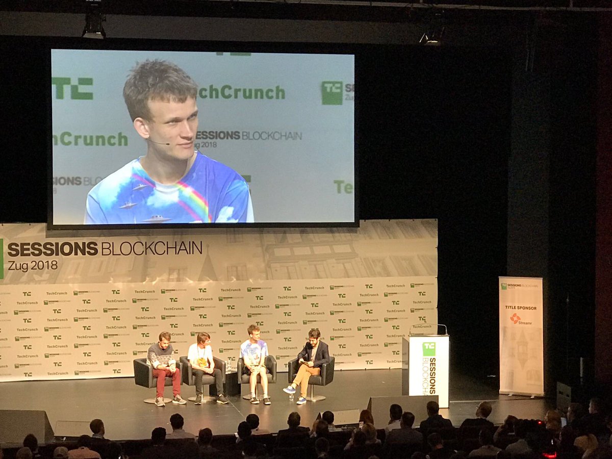 Blockchip_com's tweet photo. Team @blockchip_com @TechCrunch TC Sessions: Blockchain meetup yesterday in Zurich. Great to hear from @VitalikButerin @cz_binance @brianbehlendorf &amp; @JimFruchterman et al on the future of all things #Ethereum, #crypto &amp; #blockchain! #blockchip #techcrunch #bitcoin #ico #tech https://t.co/1g4XER0nIp