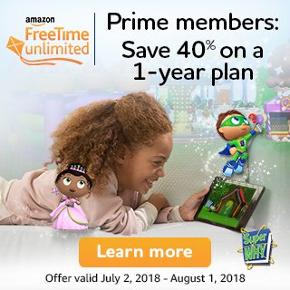Fastcreation's tweet image. For a limited time, parents can get a 3-month pre-paid plan at $2.99 (regularly $29.99). End Date: Jul 17, 2018
amzn.to/2KVqZJr 

#TWLITF
#HolidayFire
#LAHeatwave
#TUF27Finale
#BedVideo
#ENGSWE
#اجمل_المدن_بنظرك
#ODTÜ
#musicday
#PrideLondon
#ODTÜ
#HappyBirthdayMSDhoni