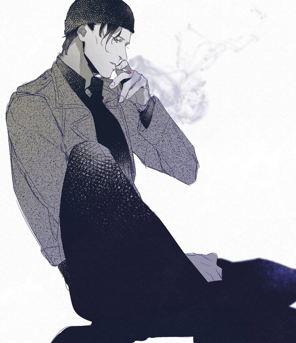 「男性中心 くわえタバコ」のTwitter画像/イラスト(古い順)