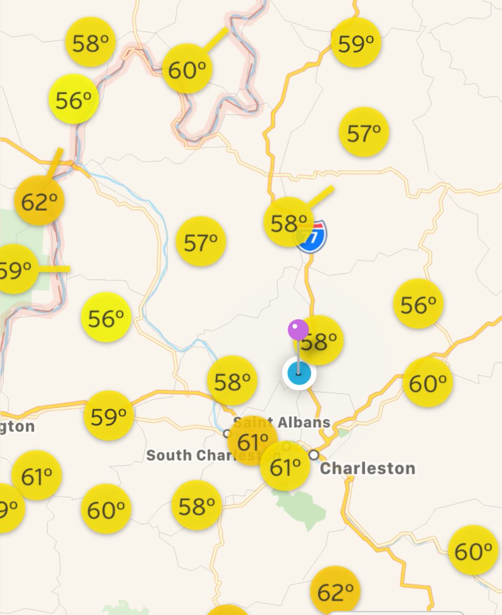 BrandonWxWCHS's tweet image. Hard to believe after last week, but we've got a few 50s out there this morning! 😍

#weatherunderground #wundermap