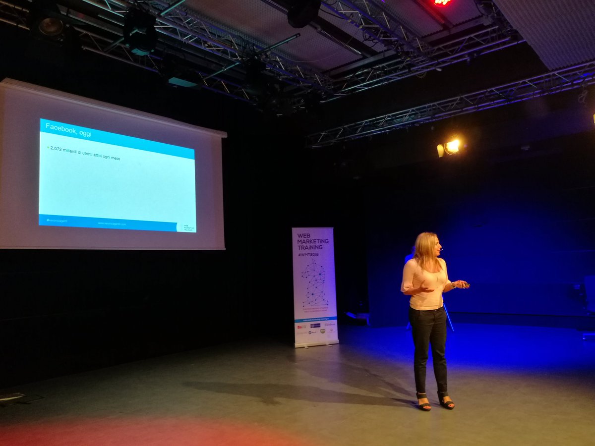 Web Marketing Training (@wmt2018) on Twitter photo Chiudiamo in bellezza con la grande <a href="/VeronicaGenti/">Veronica Gentili</a> che ci parla delle novità di #Facebook
Il #WMT2018 ha unito insieme i grandi professionisti di tutta Italia 💪😎 Chiudiamo in bellezza con la grande <a href="/VeronicaGenti/">Veronica Gentili</a> che ci parla delle novità di #Facebook
Il #WMT2018 ha unito insieme i grandi professionisti di tutta Italia 💪😎