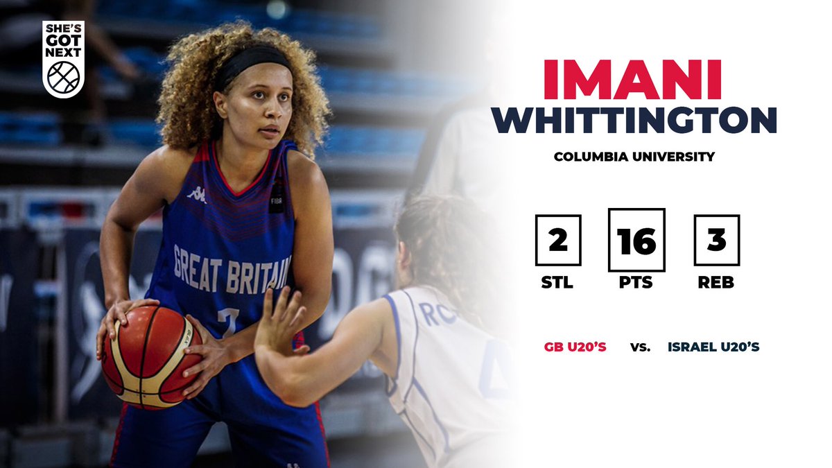 Solid game for <a href="/CULionsWBB/">Columbia Women's Basketball</a> Sophomore <a href="/Imani9_x/">Imani Whittington</a> in tough 55-72 opening loss at #FIBAU20Europe