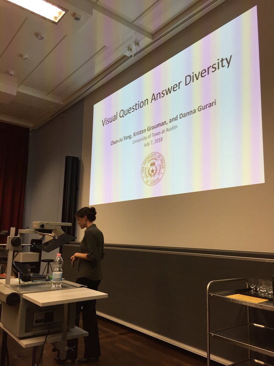 gkazai's tweet image. Visual question answer diversity by Danna Gurari et al. #HCOMP2018