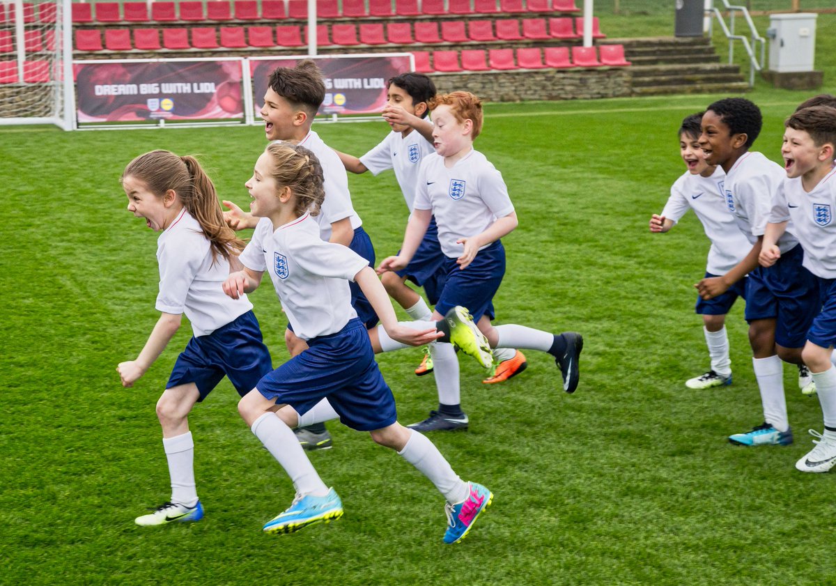 LidlGB's tweet photo. That's the final whistle! @England win 2-0 and are through to the semi-finals! #DreamBigWithLidl #ENGSWE https://t.co/CSOMCEYAaO