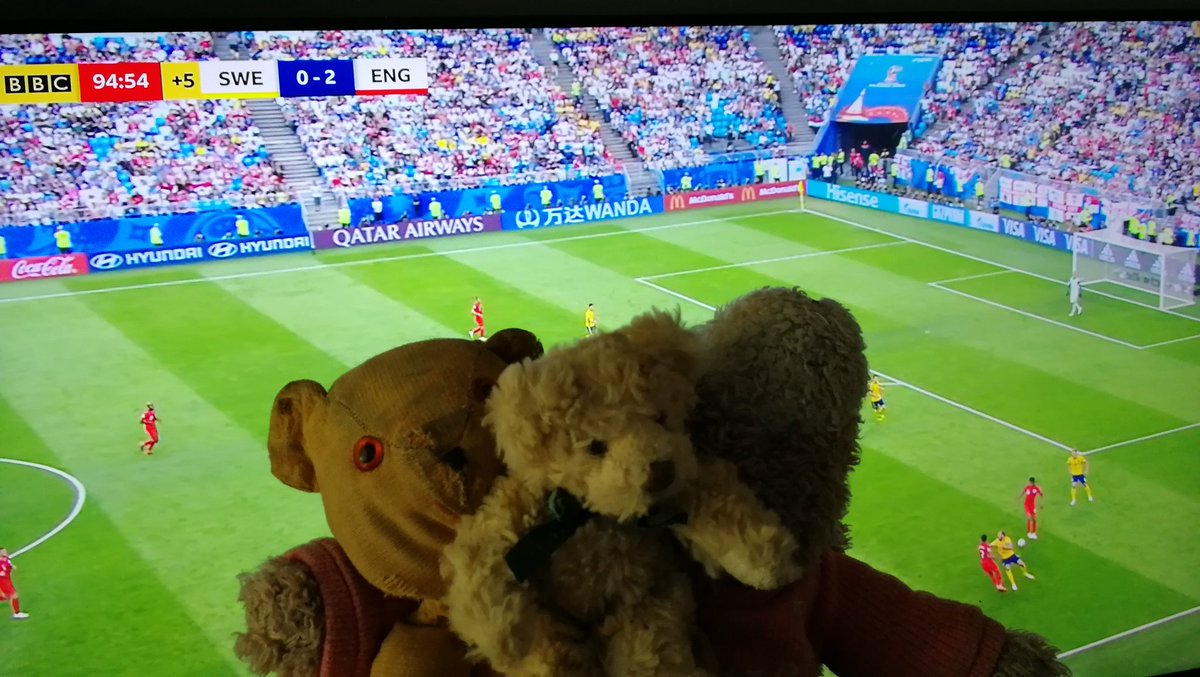 Two-ooh nil!!! Eng-er-land you were fantastic! #WorldCup #FurryTails #happyteddies ⚽😛🐻