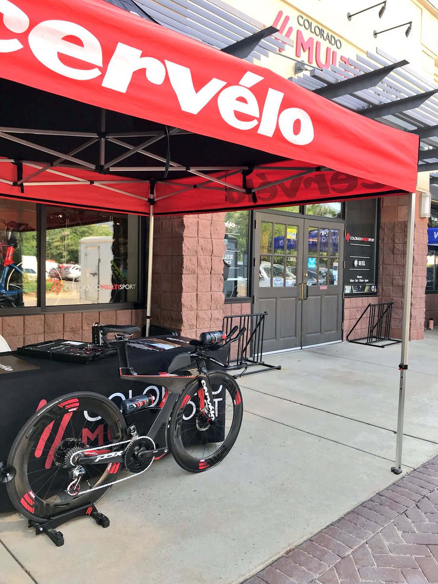Hanging out at <a href="/COMultisport/">Colorado Multisport</a> all day with <a href="/cervelo/">Cervélo</a> and <a href="/CeramicSpeed/">CeramicSpeed</a>. Stop by and say hello! #simplyfaster #personalbest #cervelo