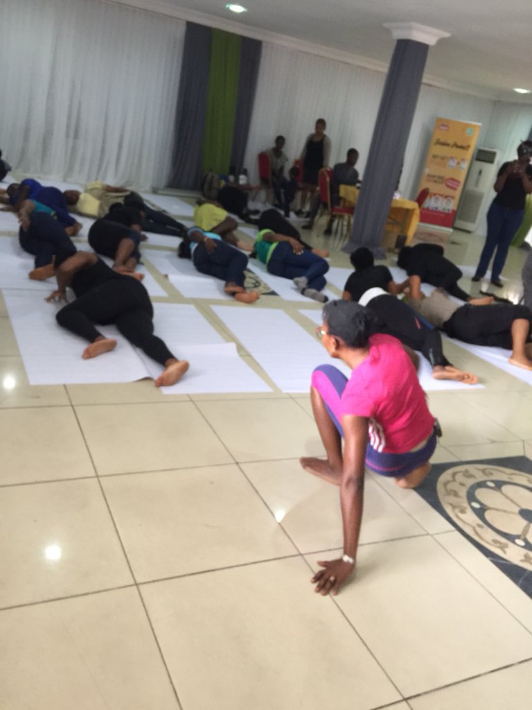 raykay_vaughan's tweet photo. Yoga for moms at the maiden edition of #fitAmazingMums #healthiswealth https://t.co/IslvhYFmLI
