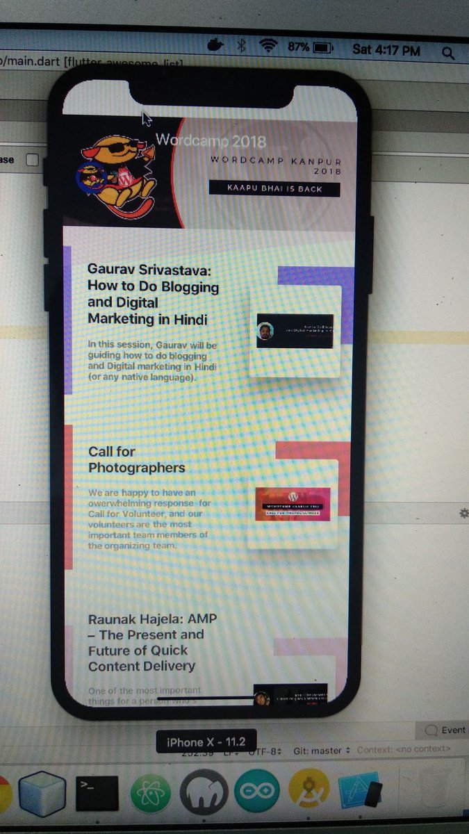 vivdroid's tweet image. Building #flutter app for #wckanpur using some #flutterlibrary #githubcode