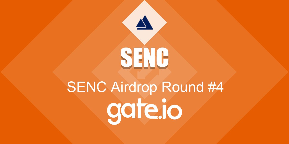 SENC Airdrop Round #4: SENC/USDT Guesstimation
1.Follow us @gate_io
2. Retweet
3. Fill the form cn.mikecrm.com/S4Dk0rk before UTC 23:29, 8 July
4. We will snapshot the price on gate.io at UTC 02:00, 9 July. Top 30 closest guess of SENC/USDT will share 5,000 SENC.