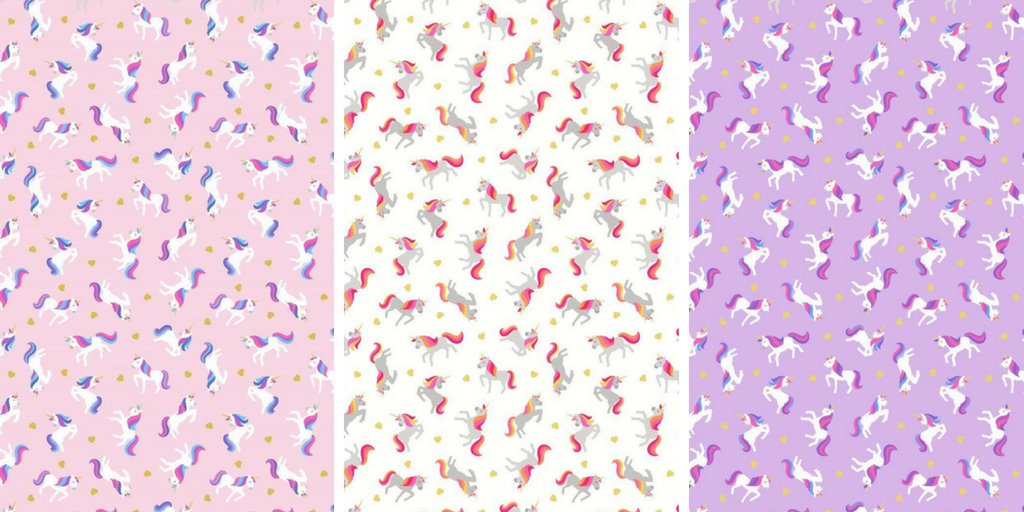 This years favourite mythical character is now in stock at Juberry! 
The 'Small Things Mystical and Magical' range features colourful unicorns, making it the perfect fabric for a children's quilt. ow.ly/be9t30kOlUs
