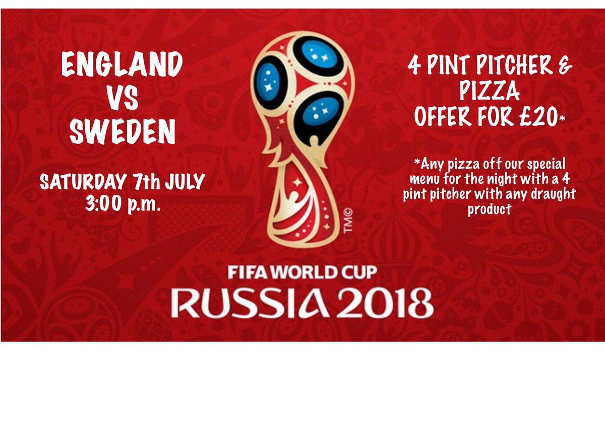 The match is getting closer, and we're all football ready here at the Harts Head but are you?
Come and join us for the quarter final match today at 3:00pm. We have a Pitcher and a Pizza deal for £20.
Is it coming home? Let's wait and see.