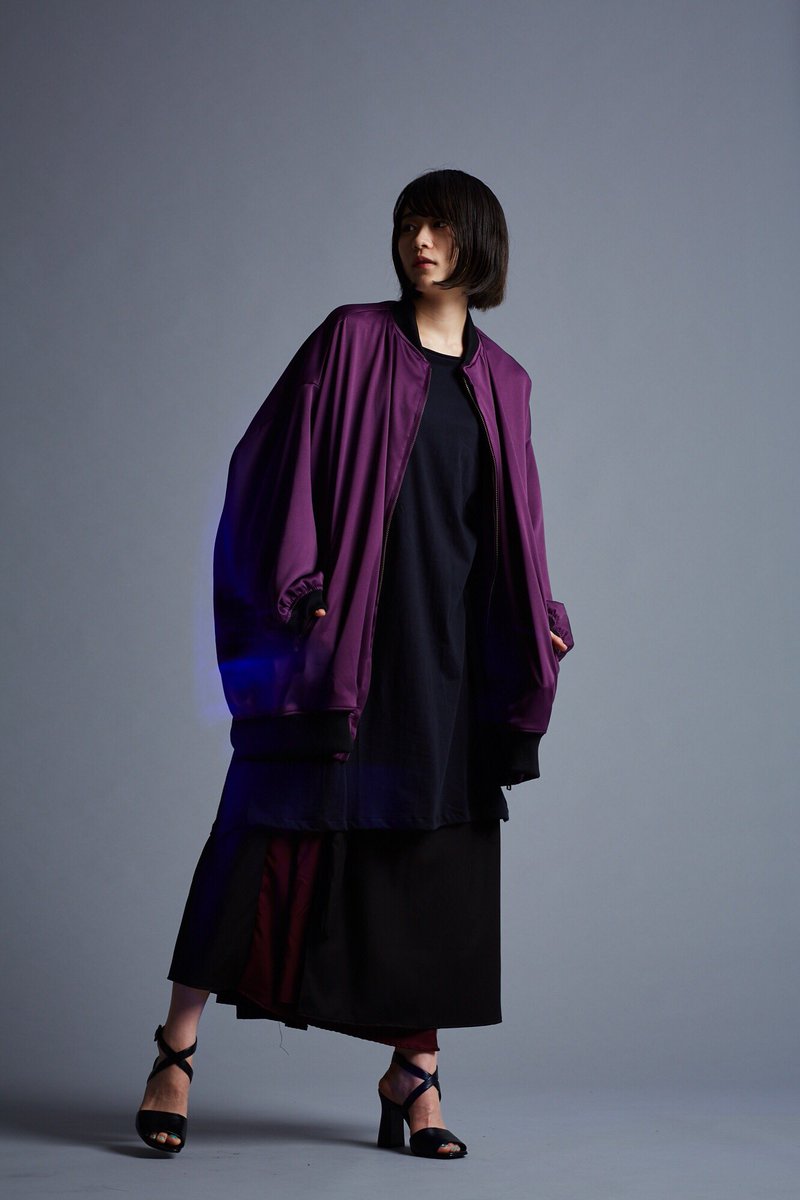 0658 neon light blouson パープル ブルゾン 0658 neon light blouson パープル紫 ブルゾン
