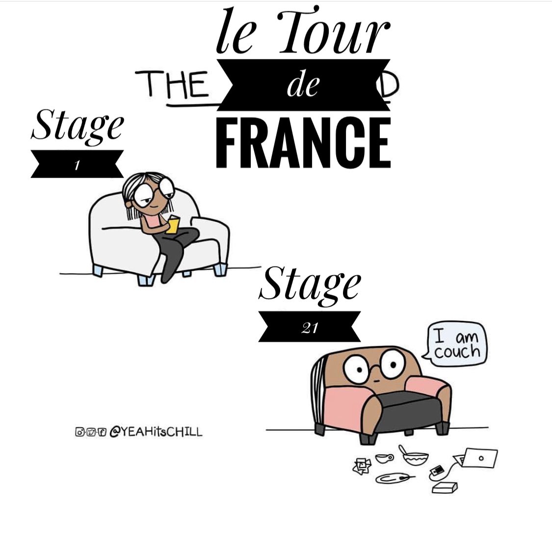 Updated this image for the #couchpeloton thanks @yeahitschill