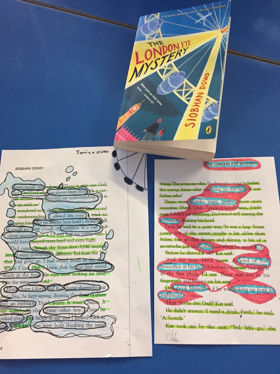 Yesterday Y6 created Black out poetry using their key text #thelondoneyemystery @sdowdtrust #creativecurriculum #bookbasedlearning #languagechoices #writelikeareader