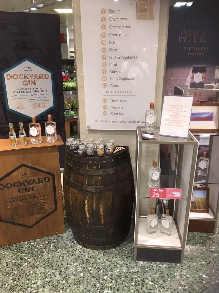 rivetdistillery's tweet photo. So much going on today ... come to John Lewis Bluewater to taste and stock up on Kent's only #graintoglass Dockyard Gin . Our team is doing in-store tastings today. And every Saturday through July. https://t.co/KI9fvBHUJq