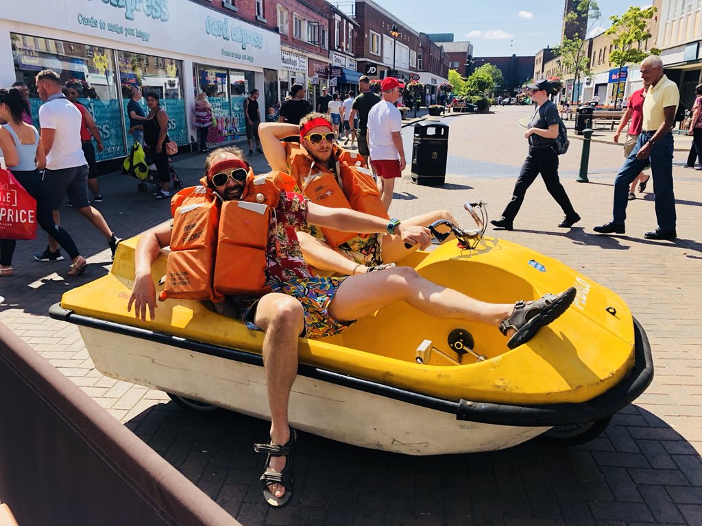 Think these lads may be lost! Their search for the sea led them to <a href="/WaterstonesCRE/">Waterstones Crewe</a> Great fun this morning #InCrewe <a href="/trActioncrewe/">TrAction Crewe</a> #SparePartsFestival <a href="/CreweLyceum/">Crewe Lyceum</a> @HQTheatres @CreweTCouncil <a href="/CheshireEast/">Cheshire East Council</a> <a href="/socheshire/">So Cheshire</a> @CheshireTowns @MktgCheshire