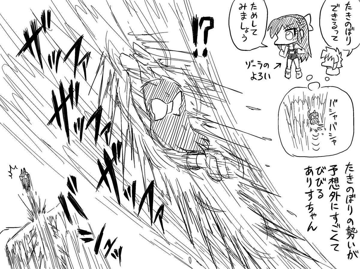 たきのぼりの勢いが予想外でびびるありすオブザワイルド 