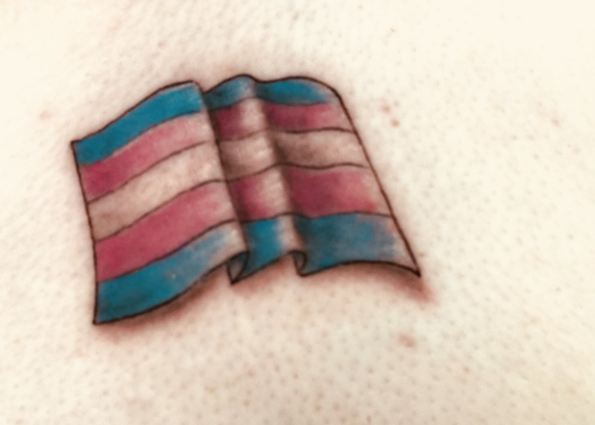 Moo Tattoo  Transgender Pride Flag and Dunkin Coffee combination by Noah  transgender dunkindonuts wakeup mootattoophilly mootattoo  southstreetphilly pride  Facebook