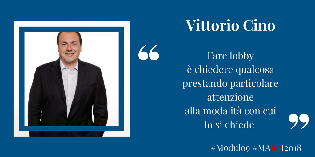 ExecutiveMARPI's tweet photo. "Fare lobby è chiedere qualcosa prestando particolare attenzione
alla modalità con cui lo si chiede"
Con il #Modulo9 si chiude il primo periodo di lezioni del #MARPI2018. Un ringraziamento a @vittcino per aver condiviso le sue conoscenze, competenze ed esperienze. https://t.co/vzja8DYWBc