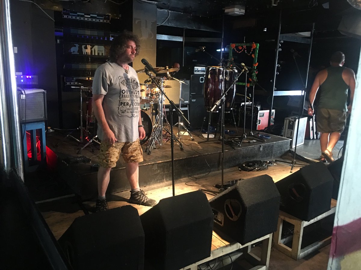 HairyBikers's tweet photo. Sound check #littlemoscowband https://t.co/2KShLCFhHf