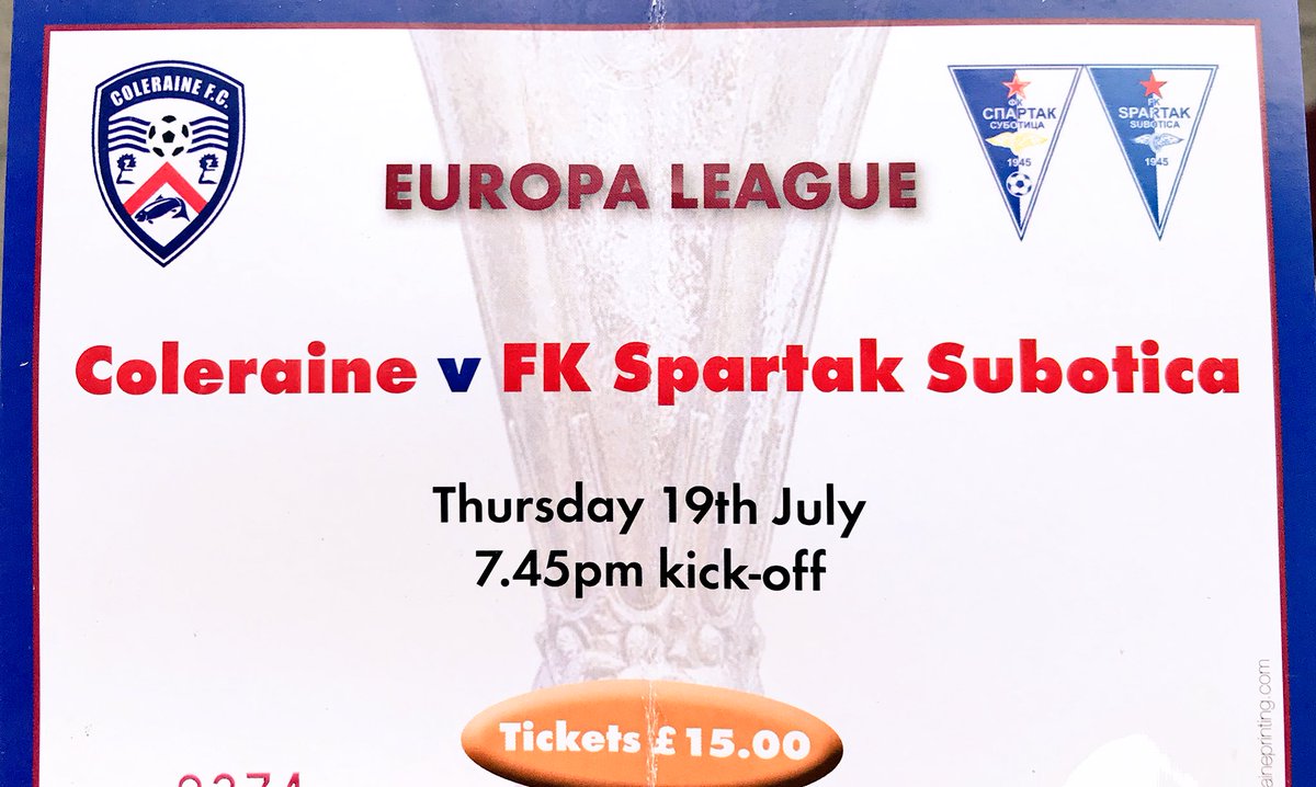Stevie_F83's tweet image. A European cup would look well sitting beside the Irish Cup 😅 #ColeraineFC #europaleague