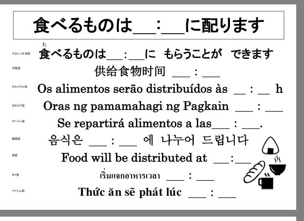 iki_tanaka's tweet image. 避難所に日本語がわからない方はいませんか？栃木県国際交流協会が作成した避難所用の多言語表示シート。避難所生活に必要な50項目の掲示文が9言語に翻訳されています。無料ダウンロード

clair.or.jp/j/multiculture…