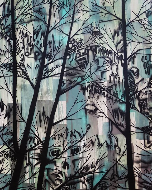 Awesome work by <a href="/iksentrik/">Dajin Deng</a> and @mutartis for #frome #fromeopenstudios get down there! #freakfest #art #mural #graffiti #streetart #artshow #mutant #zombies #nuns #freakshowboogaloo #studio #freakout #nosleeptonight #nightmares #dolls #teeth #local ift.tt/2KWn2Ei