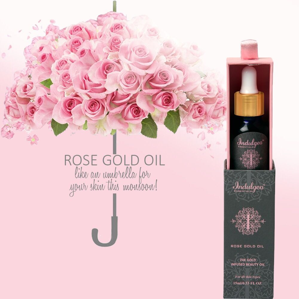 Did you buy the umbrella for your skin yet?
If not, shop #indulgeoessentials Rose Gold Oil🌼
indulgeoessentials.com
#monsoonessentials #monsoonseason #shinyskin #sparkle  #skincareorganic #skincarenatural #luxurylifestyle #luxurylady