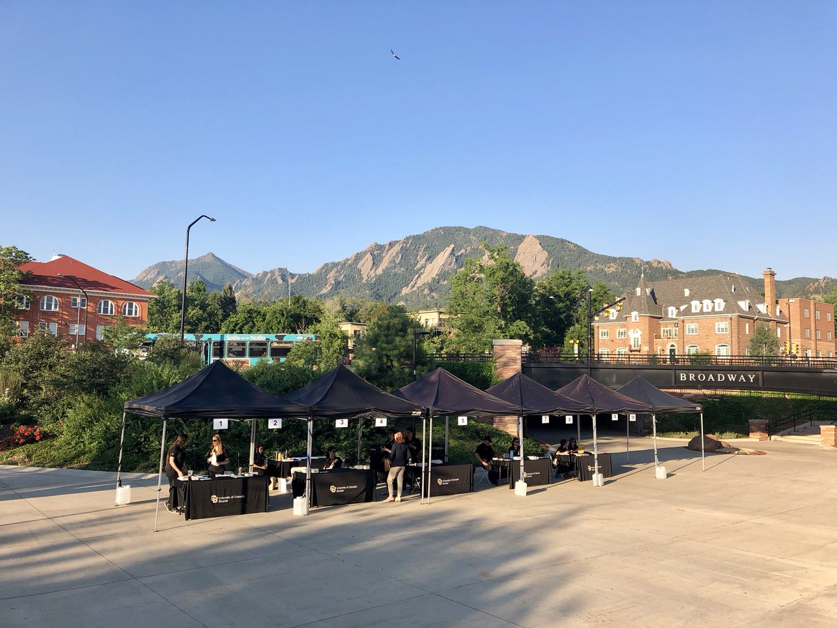 BrittanyDatCU's tweet photo. It is a B-E-A-UTIFUL day on campus for Discover CU Boulder! We are ready to welcome 1,000 visitors to campus! #viewsfromCU @futurebuffs https://t.co/agXnoqk6L0