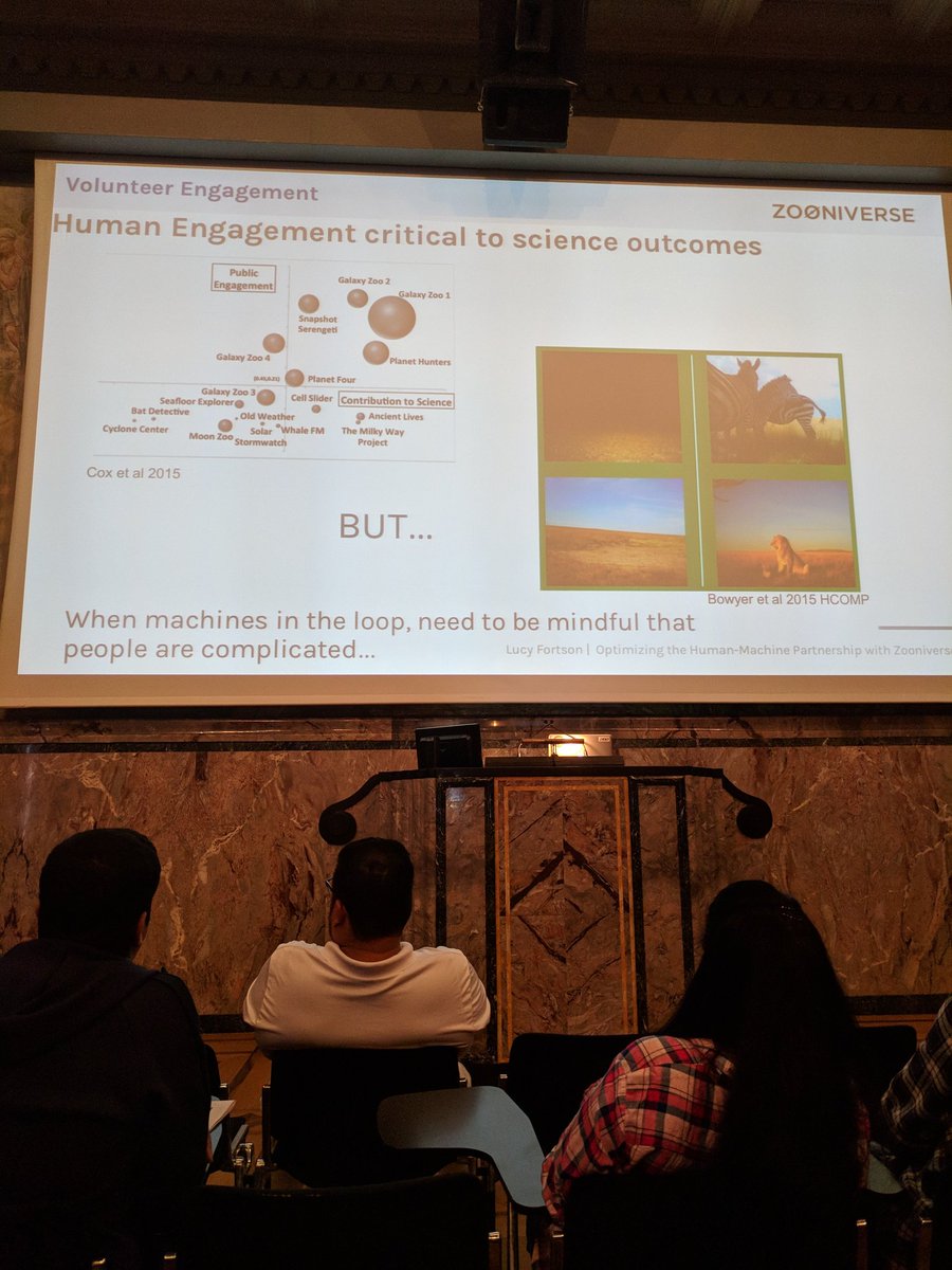 laroyo's tweet image. @hcomp_conf #HCOMP2018 #CI2018 humans and machines together in @the_zooniverse @LucyFortson #humansINtheLoop #deep #engagement