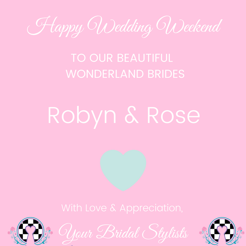 Happy wedding weekend to these beauties! ❤️ #SayYesToWonderland #WonderlandBridal #WeddingWeekend #SummerBride #JulyBride #SummerWedding #JulyWedding