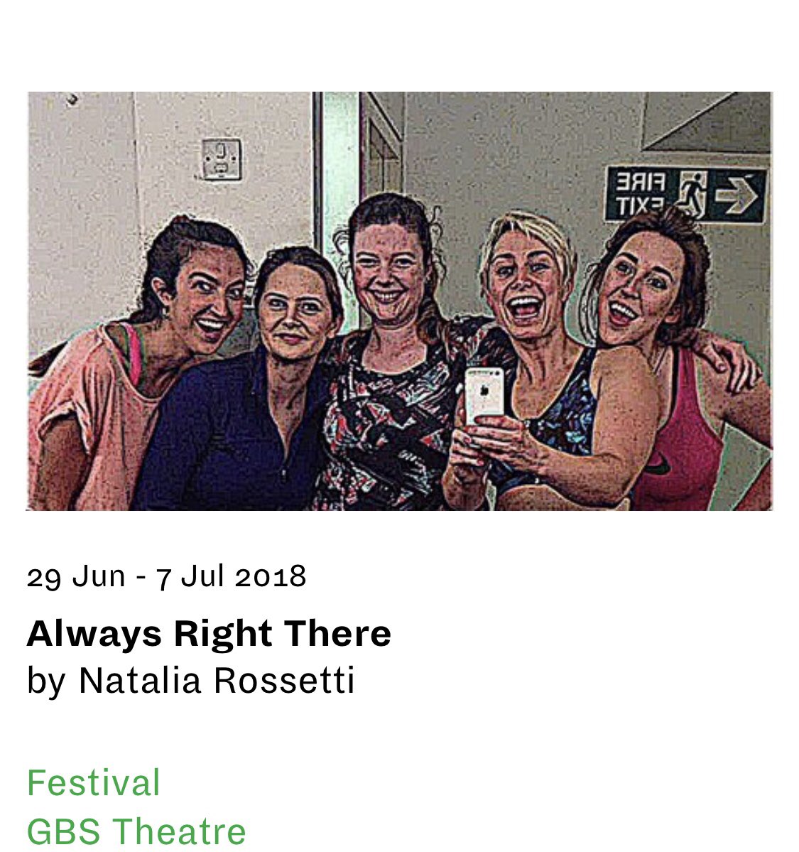 DHA_Agency's tweet photo. Looking forward to an afternoon @RADA_London see our wonderful #client @hannahempowell in #alwaysrightthere ⭐️ #agent #buzzing #GBSTheatre https://t.co/9AEsuVqhml