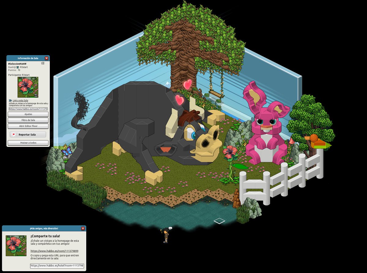 Mi participación para #SeleccionMaW <a href="/ESHabbo/">Habbo ES/MX</a> <a href="/GUIDOWEll/">☆꧁GนįɖΘ꧂☆</a> El toro es Ferdinand, el de la película de Ole. Espero que les guste👍
Nombre de usuario: R3start
Link de la sala: habbo.es/room/111379899