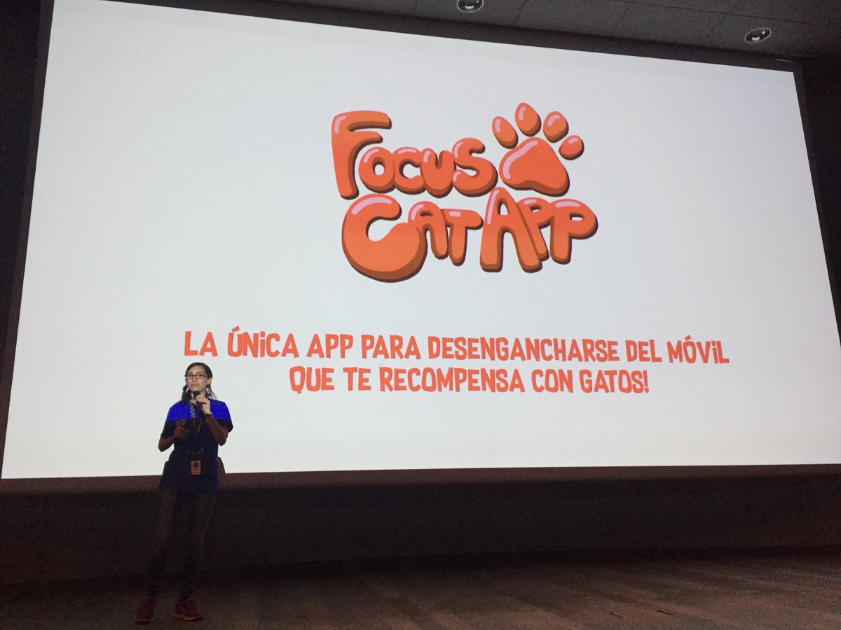 NoxfallStudios's tweet photo. Violeta Casado, artista y cofundadora de @NoxfallStudios ha expuesto en @mundosdigitales nuestra aplicación @FocusCatApp para desengarcharse del móvil consiguiendo gatos a cambio! 🐱
Gracias a @LightboxAcademy por apoyarnos.
#MD2018 #emprendimiento #indiedev https://t.co/eQvXaawnqc