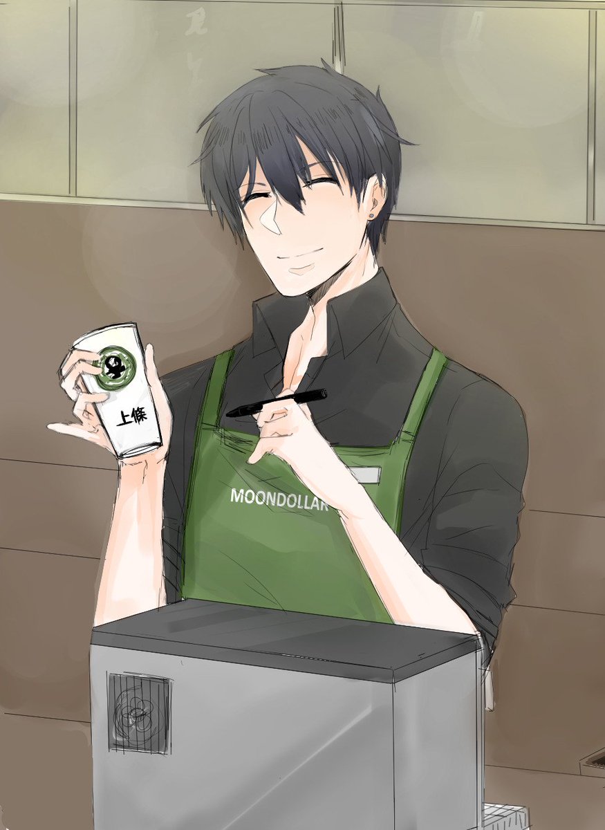 ผล๥าร๨้นหารูปภาพสำ​หรับ anime boy barista