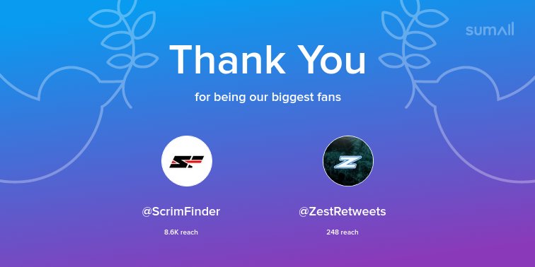 Betrayal_GG's tweet photo. Our biggest fans this week: @ScrimFinder, @ZestRetweets. Thank you! via https://t.co/BTYWPtFIHb https://t.co/2iFeDuKYcm