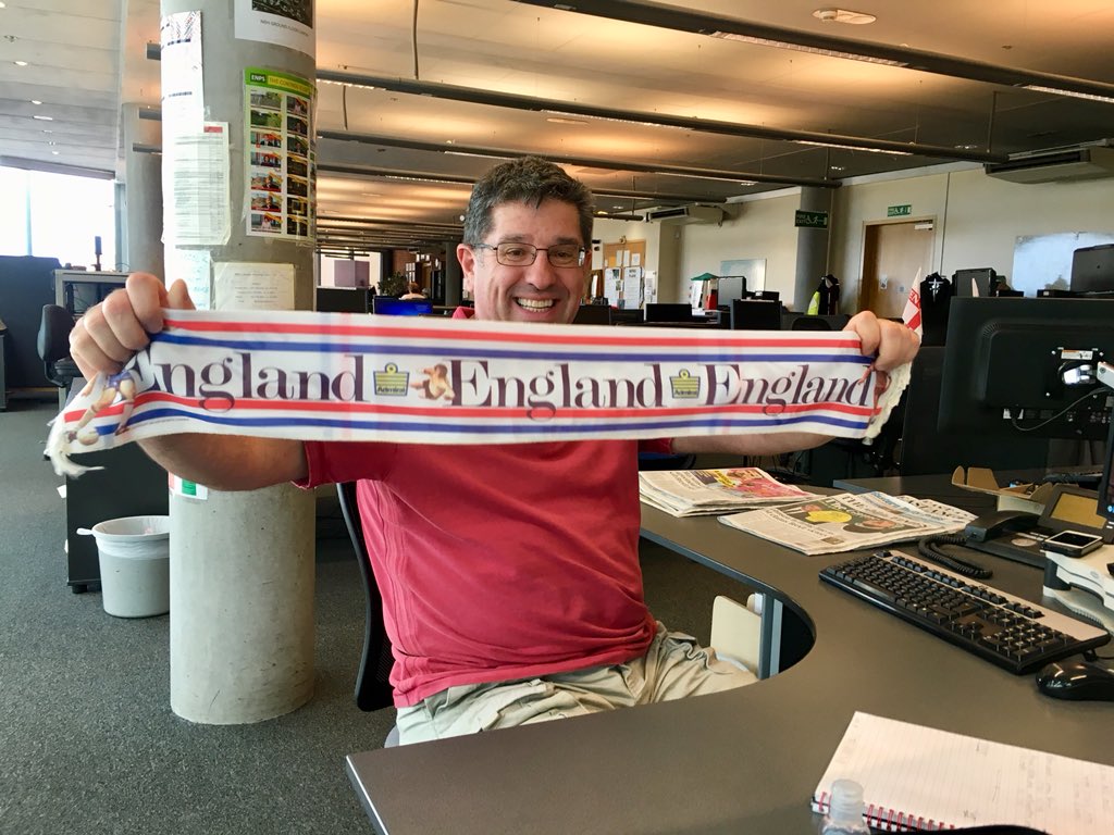 VanessaBaffoe's tweet image. On the weekend shift with this legend @ianbarmer, who is very proud of his 1975 #England scarf! Oh and we have our football fuel ready! #ComeOnEngland #WeekendShift #ItsComingHome ⚽️🏴󠁧󠁢󠁥󠁮󠁧󠁿☀️💃🏾