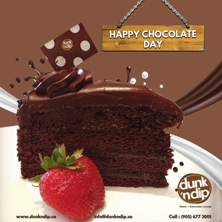 dunkndip's tweet photo. It’s the Chocolatiest Day of the year!! Binge on your favourite chocolate desserts at Dunk’n Dip! 

We’re open till 2 AM at Burnhamthorpe location on Weekends so that means more chocolate for you! 

ORDER ONLINE for PICKUP: https://t.co/bHZgjiI1VB

#dunkndip #chocolateday https://t.co/eAfcWpQKQD