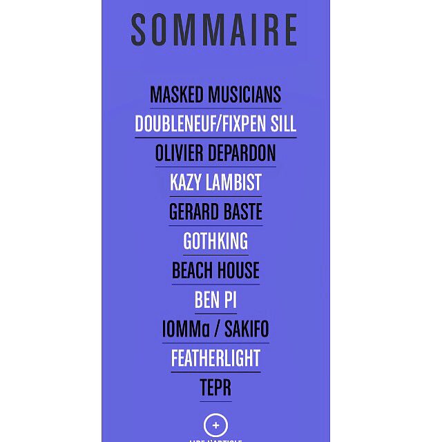 Vla le sommaire du numero 12, gros. Roadiemagazine.fr bisous
